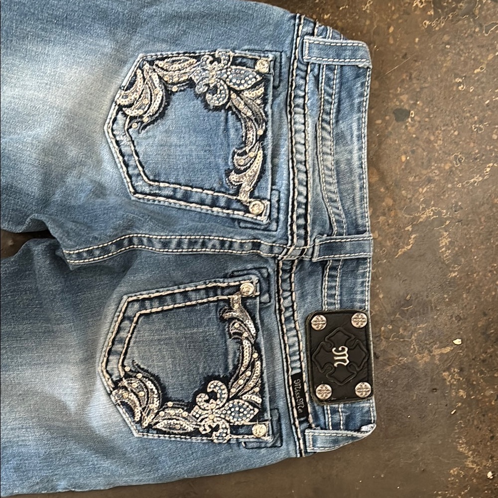 Miss Me Blue Distressed Skinny Jeans MOVING SALE